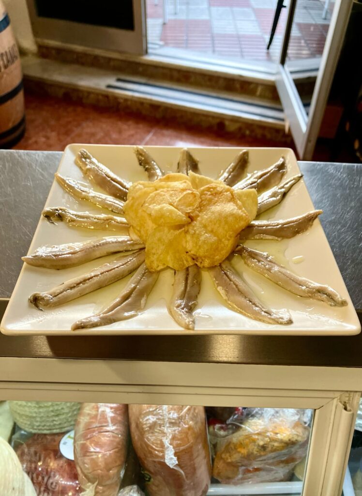 Boquerones caseros en vinagre